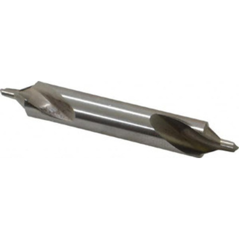 Cleveland Twist Drill #14 60 5/16 Body Diam High Speed Steel Combo Drill & Countersink Bright Finish, 2-1/8 OAL, Double End, RH Cut, Bell Edge, 7/64 Drill Point Diam, 7/64 Drill Point Length C46275 – 63769145