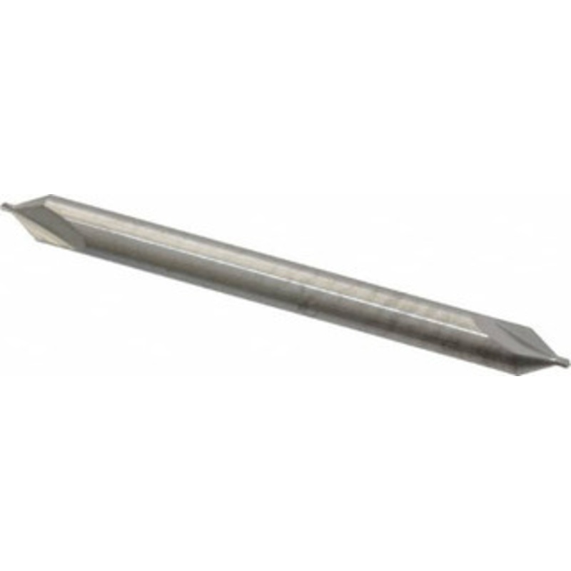 Hertel #00 60 1/8 Body Diam Solid Carbide Combo Drill & Countersink 1-1/2 OAL, Double End, RH Cut, Plain Edge, 0.025 Drill Point Length 300-001001 – 74148511