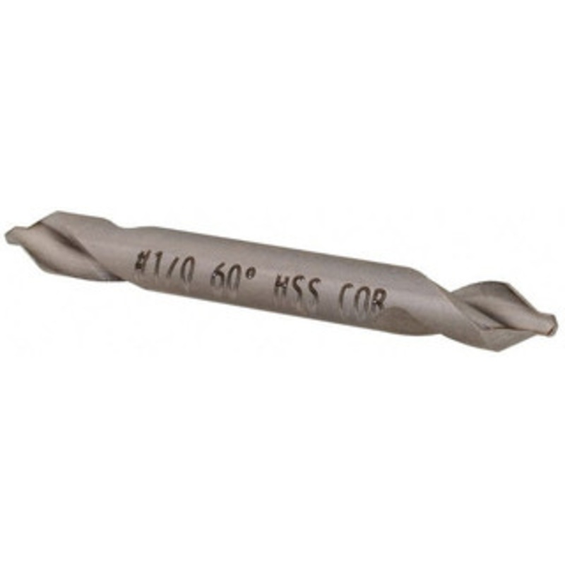 Hertel #1/0 60 1/8 Body Diam Cobalt Combo Drill & Countersink Bright Finish, 1-1/4 OAL, Double End, Plain Edge, 0.04 Drill Point Diam, 3/64 Drill Point Length H-81105500D10 – 62788781