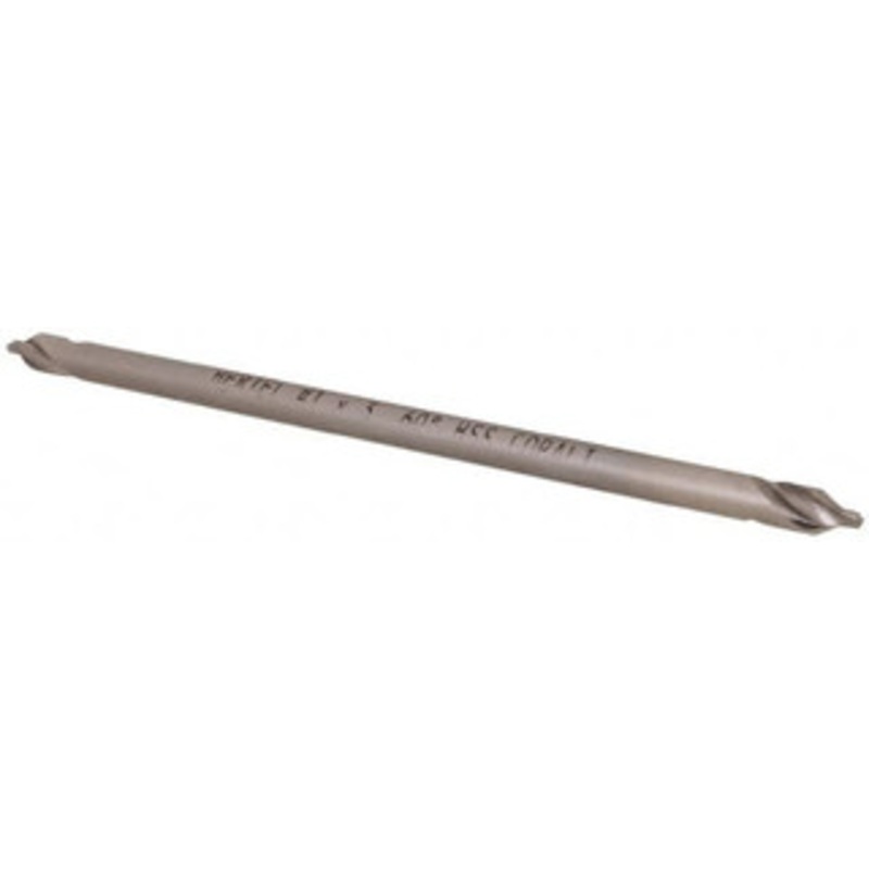 Hertel #1 60 1/8 Body Diam Cobalt Combo Drill & Countersink Bright Finish, 3 OAL, Double End, Plain Edge, 3/64 Drill Point Diam, 3/64 Drill Point Length H-81186010300 – 62789219