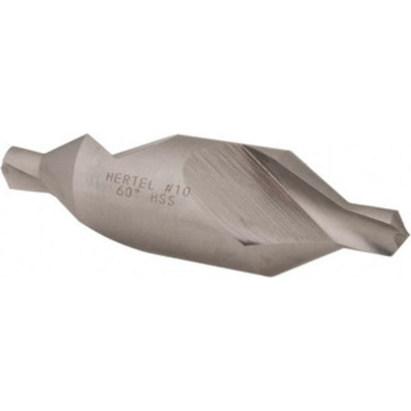 Hertel #10 60 1 Body Diam High Speed Steel Combo Drill & Countersink Bright Finish, 3-3/4 OAL, Double End, Plain Edge, 3/8 Drill Point Diam, 3/8 Drill Point Length H-81115100000 – 62788799