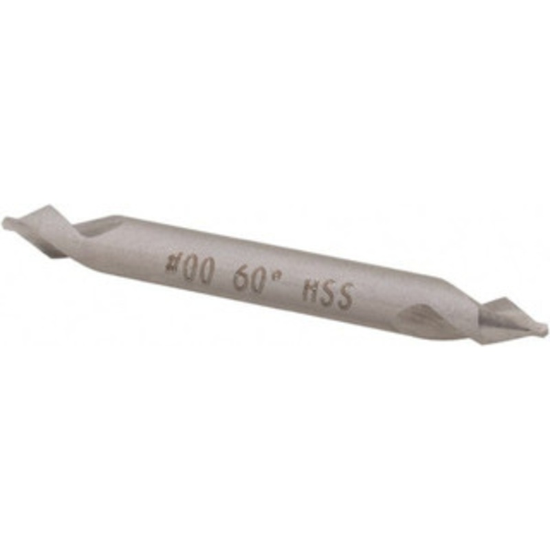 Hertel #2/0 60 1/8 Body Diam High Speed Steel Combo Drill & Countersink Bright Finish, 1-1/4 OAL, Double End, Plain Edge, 0.025 Drill Point Diam, 0.025 Drill Point Length H-811500D000 – 62789565