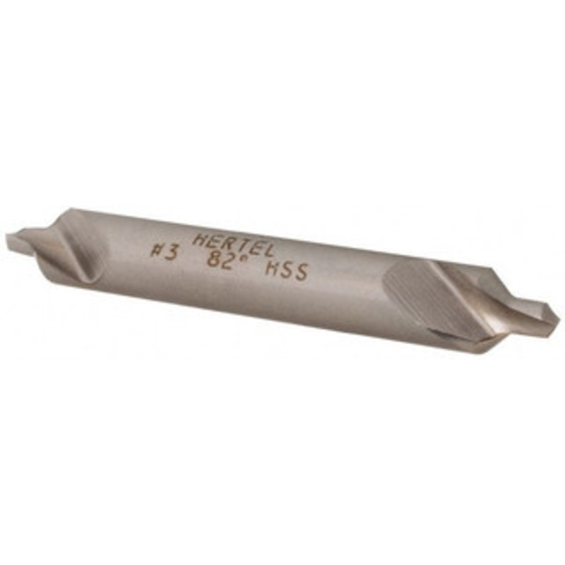 Hertel #3 82 1/4 Body Diam High Speed Steel Combo Drill & Countersink Bright Finish, 2 OAL, Double End, Plain Edge, 7/64 Drill Point Diam, 7/64 Drill Point Length H-81154030000 – 62789896
