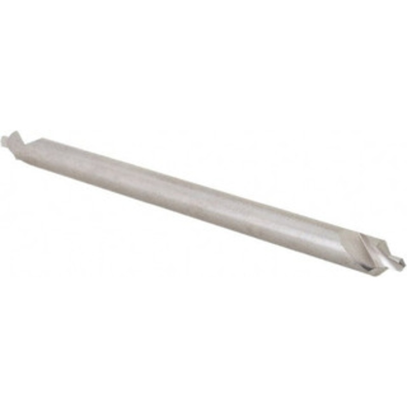 Hertel #4-1/2 90 3/8 Body Diam High Speed Steel Combo Drill & Countersink Bright Finish, 6 OAL, Double End, Plain Edge, 9/64 Drill Point Diam, 9/64 Drill Point Length H-81155L04560 – 62789383