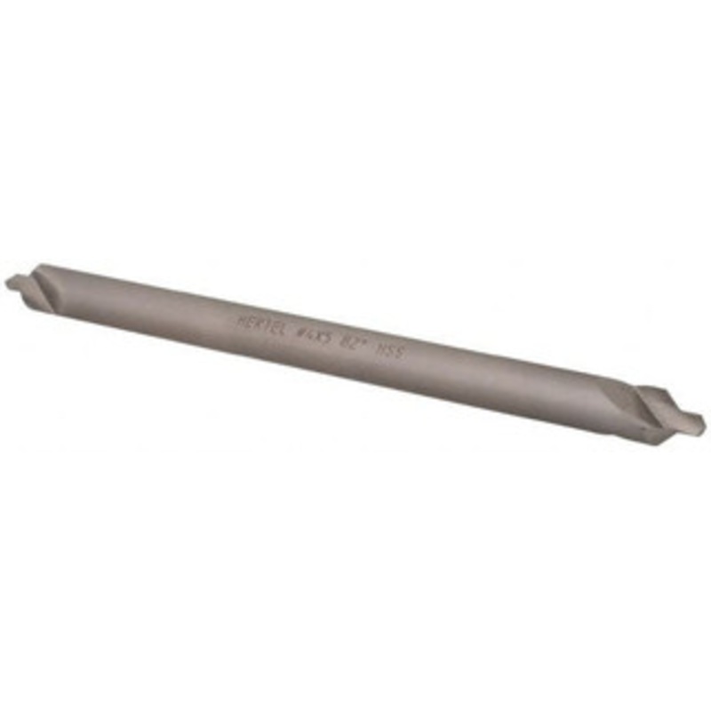Hertel #4 82 5/16 Body Diam High Speed Steel Combo Drill & Countersink Bright Finish, 5 OAL, Double End, Plain Edge, 1/8 Drill Point Diam, 1/8 Drill Point Length H-81154L04050 – 62789474