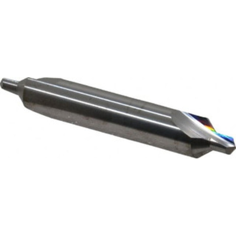 Hertel #5 82 7/16 Body Diam Solid Carbide Combo Drill & Countersink Bright Finish, 2-3/4 OAL, Double End, RH Cut, Plain Edge, 3/16 Drill Point Diam, 3/16 Drill Point Length 300-002007 – 59360552