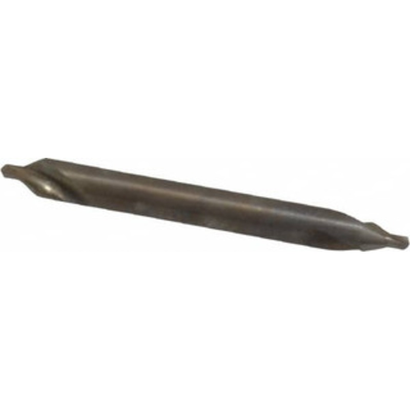 Cleveland Twist Drill #1 60 1/8 Body Diam High Speed Steel Combo Drill & Countersink Bright Finish, 31.75mm OAL, Double End, Right Hand Cut, Plain Edge, 3/64 Drill Point Diam, 3/64 Drill Point Length C46263 – 63769319