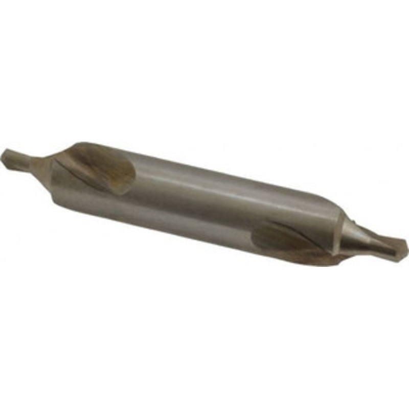 Cleveland Twist Drill #16 60 12.7mm Body Diam High Speed Steel Combo Drill & Countersink Bright Finish, 76.2mm OAL, Double End, Right Hand Cut, Bell Edge, 3/16 Drill Point Diam, 3/16 Drill Point Length C46277 – 63769160