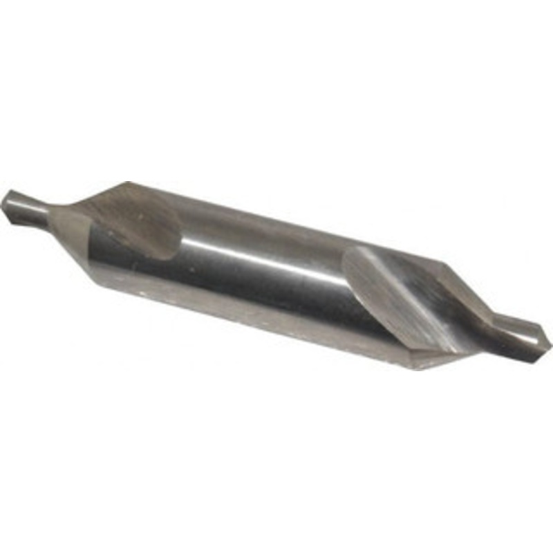 Cleveland Twist Drill #7 60 5/8 Body Diam High Speed Steel Combo Drill & Countersink Bright Finish, 82.55mm OAL, Double End, Right Hand Cut, Plain Edge, 1/4 Drill Point Diam, 1/4 Drill Point Length C46269 – 63769376