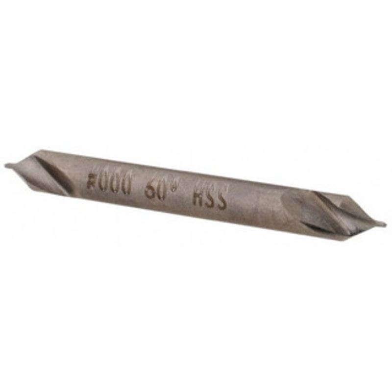 Hertel #3/0 60 1/8 Body Diam High Speed Steel Combo Drill & Countersink Bright Finish, 1-1/4 OAL, Double End, Plain Edge, 0.02 Drill Point Diam, 0.02 Drill Point Length H-8111500C000 – 62788831