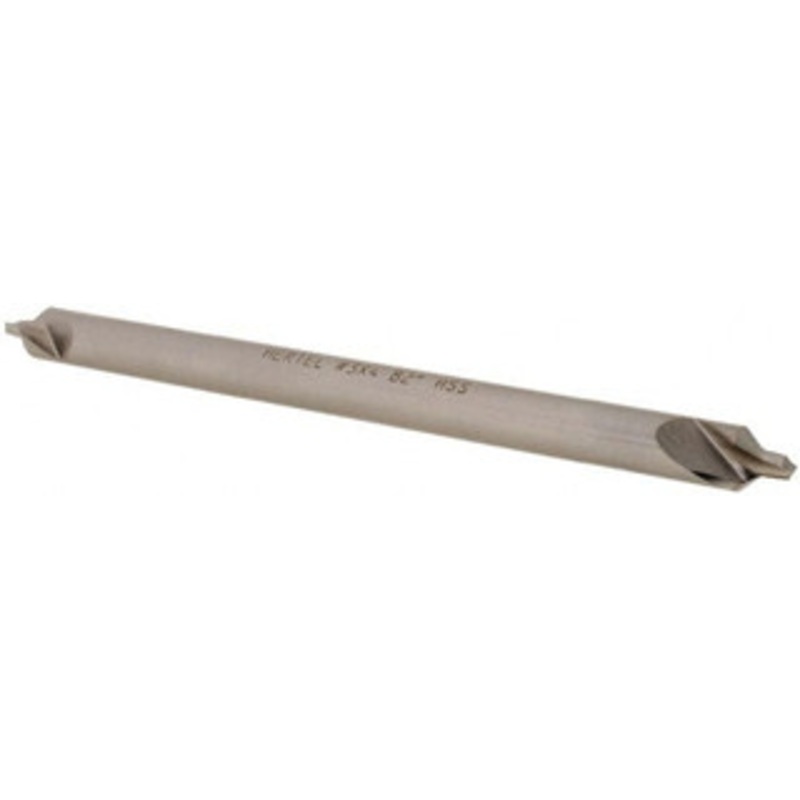 Hertel #3 82 1/4 Body Diam High Speed Steel Combo Drill & Countersink Bright Finish, 4 OAL, Double End, Plain Edge, 7/64 Drill Point Diam, 7/64 Drill Point Length H-81154L03040 – 62790100