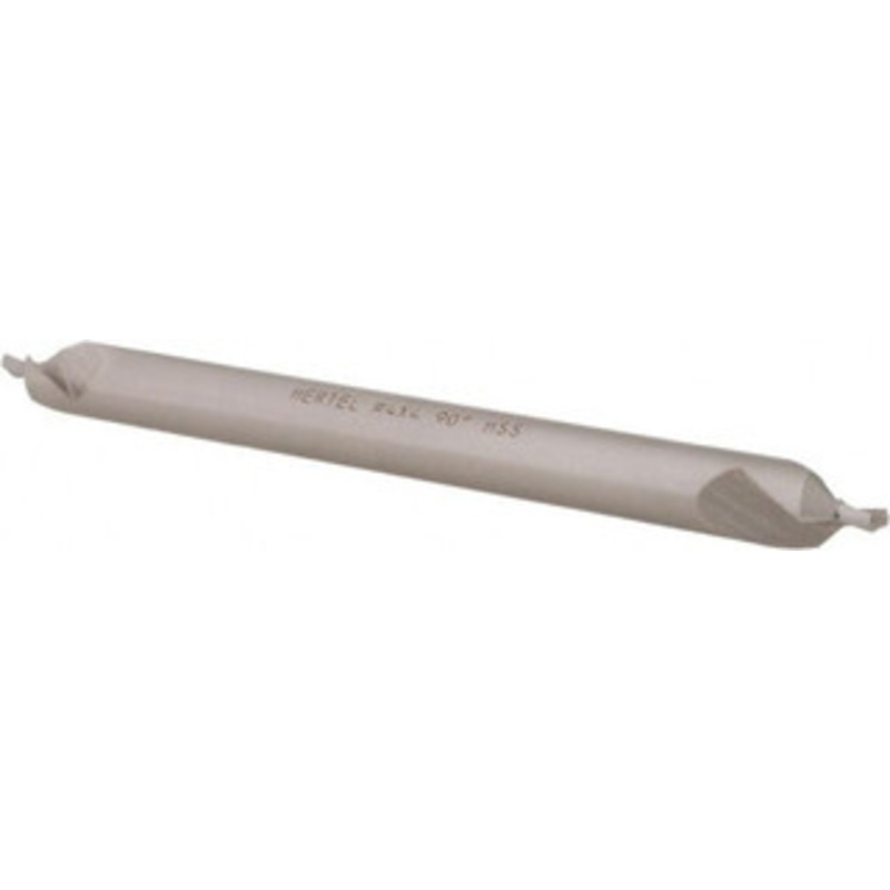 Hertel #4 90 5/16 Body Diam High Speed Steel Combo Drill & Countersink Bright Finish, 4 OAL, Double End, Plain Edge, 1/8 Drill Point Diam, 1/8 Drill Point Length H-81155L04040 – 62789409
