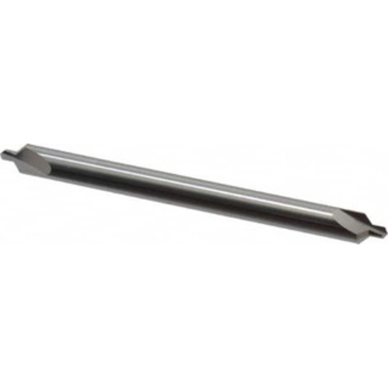 Hertel #4 90 5/16 Body Diam Solid Carbide Combo Drill & Countersink Bright Finish, 4 OAL, Double End, RH Cut, Plain Edge, 1/8 Drill Point Diam, 1/8 Drill Point Length 300-007004 – 83245688