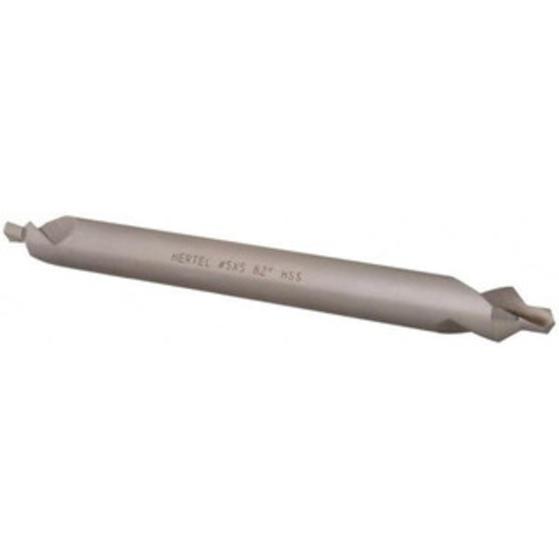 Hertel #5 82 7/16 Body Diam High Speed Steel Combo Drill & Countersink Bright Finish, 5 OAL, Double End, Plain Edge, 3/16 Drill Point Diam, 3/16 Drill Point Length H-81154L05050 – 62790175
