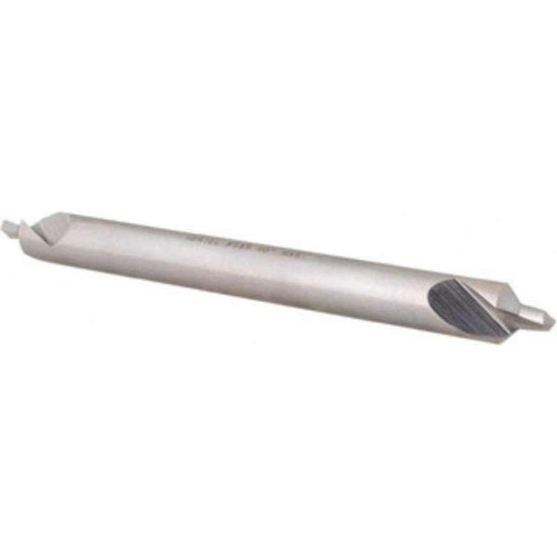 Hertel #5 90 7/16 Body Diam High Speed Steel Combo Drill & Countersink Bright Finish, 5 OAL, Double End, Plain Edge, 3/16 Drill Point Diam, 3/16 Drill Point Length H-81155L05050 – 62790191