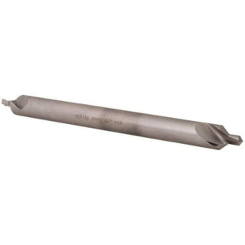 Hertel #6 82 1/2 Body Diam High Speed Steel Combo Drill & Countersink Bright Finish, 6 OAL, Double End, Plain Edge, 7/32 Drill Point Diam, 7/32 Drill Point Length H-81154L06060 – 62790159