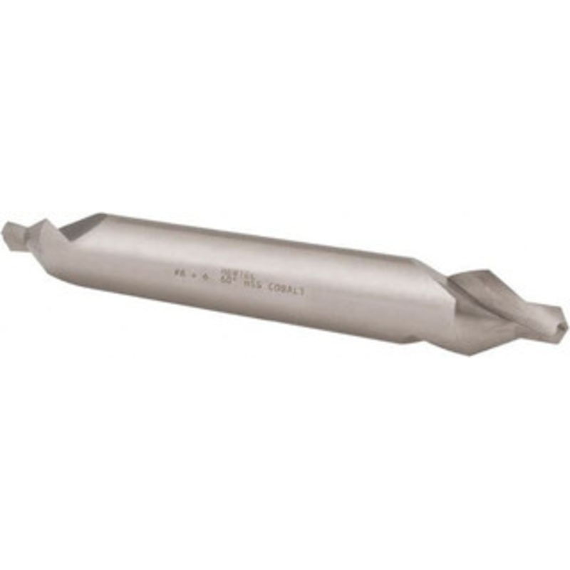 Hertel #8 60 3/4 Body Diam Cobalt Combo Drill & Countersink Bright Finish, 6 OAL, Double End, Plain Edge, 3/4 Drill Point Diam, 5/16 Drill Point Length H-81186080600 – 62789235
