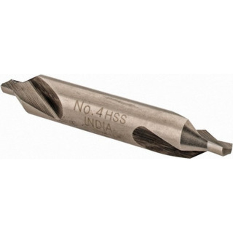 Value Collection #4 60 5/16 Body Diam High Speed Steel Combo Drill & Countersink Bright Finish, 2-1/8 OAL, Double End, RH Cut, Plain Edge, 1/8 Drill Point Diam, 1/8 Drill Point Length 156400004000000 – 01031046