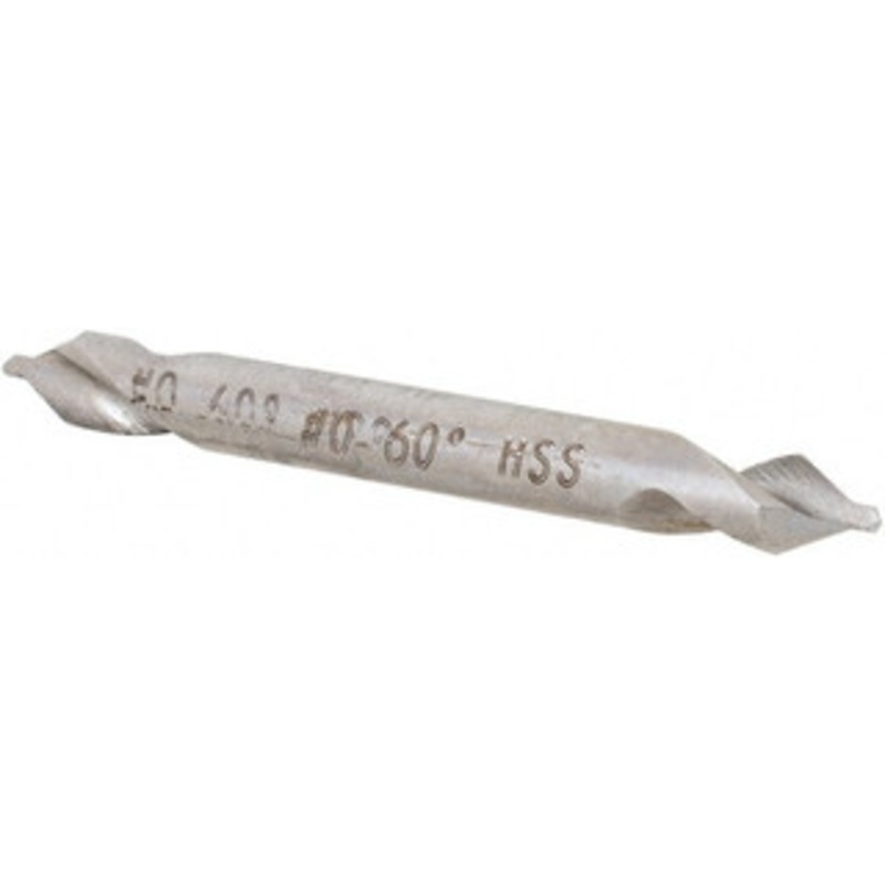 Hertel #0 60 1/8 Body Diam High Speed Steel Combo Drill & Countersink Bright Finish, 1-1/4 OAL, Double End, Plain Edge, 1/32 Drill Point Diam, 1/32 Drill Point Length H-811500E000 – 62789557