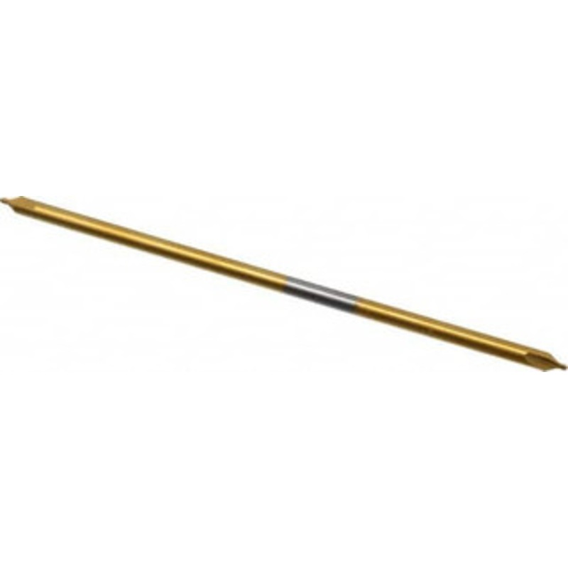 Hertel #1 60 1/8 Body Diam Solid Carbide Combo Drill & Countersink TiN Finish, 4 OAL, Double End, RH Cut, Plain Edge, 3/64 Drill Point Diam, 3/64 Drill Point Length 300-005501 – 83245498