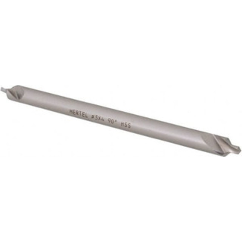 Hertel #3 90 1/4 Body Diam High Speed Steel Combo Drill & Countersink Bright Finish, 4 OAL, Double End, Plain Edge, 7/64 Drill Point Diam, 7/64 Drill Point Length H-81155L03040 – 62790365