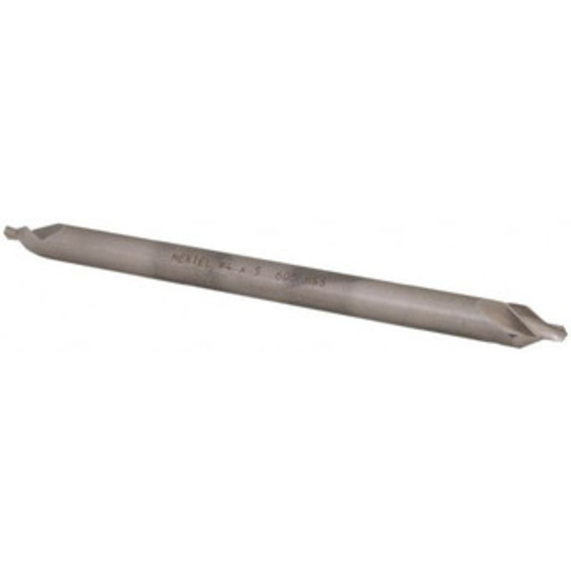Hertel #4 60 5/16 Body Diam High Speed Steel Combo Drill & Countersink Bright Finish, 5 OAL, Double End, Plain Edge, 1/8 Drill Point Diam, 1/8 Drill Point Length H-81185040500 – 62789060