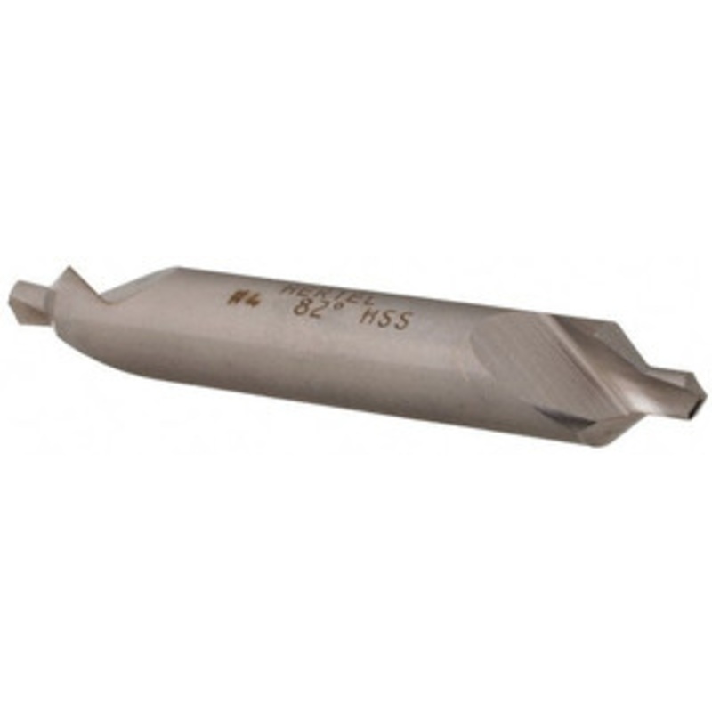 Hertel #4 82 5/16 Body Diam High Speed Steel Combo Drill & Countersink Bright Finish, 2-1/8 OAL, Double End, Plain Edge, 1/8 Drill Point Diam, 1/8 Drill Point Length H-81154040000 – 62789888