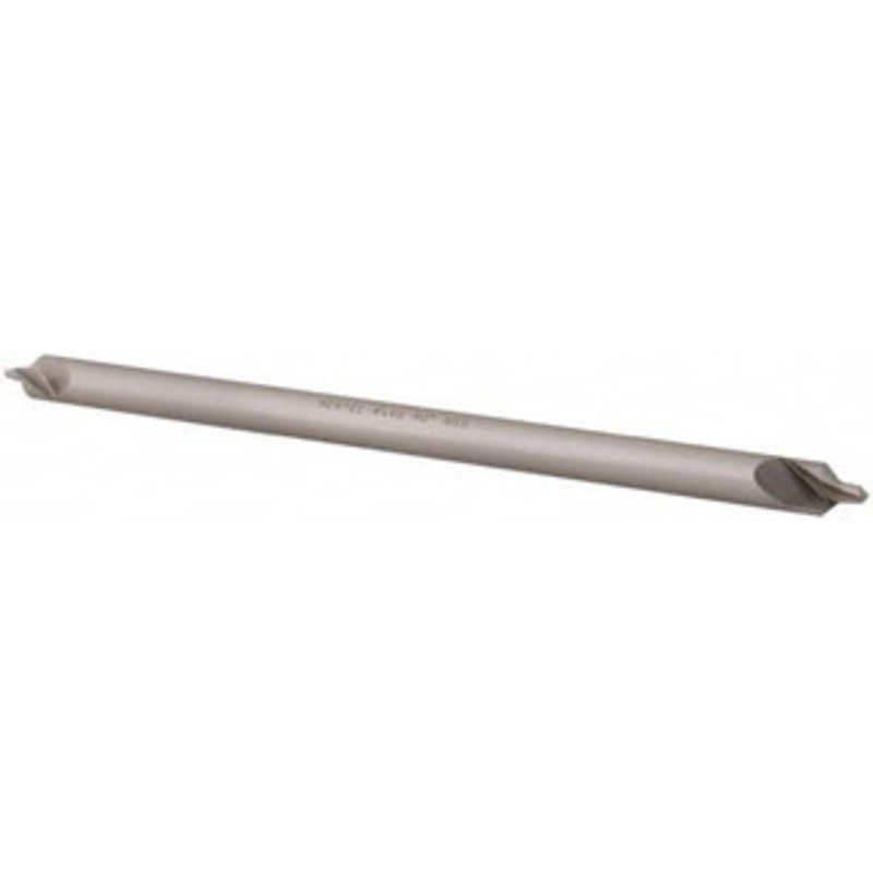 Hertel #4 90 5/16 Body Diam High Speed Steel Combo Drill & Countersink Bright Finish, 6 OAL, Double End, Plain Edge, 1/8 Drill Point Diam, 1/8 Drill Point Length H-81155L04060 – 62789391