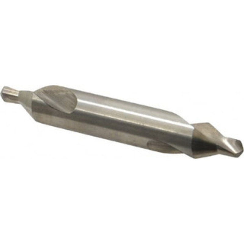 Hertel #5 60 7/16 Body Diam High Speed Steel Combo Drill & Countersink Bright Finish, 2-3/4 OAL, Double End, RH Cut, Plain Edge, 3/16 Drill Point Diam 585U 5 – 74148321