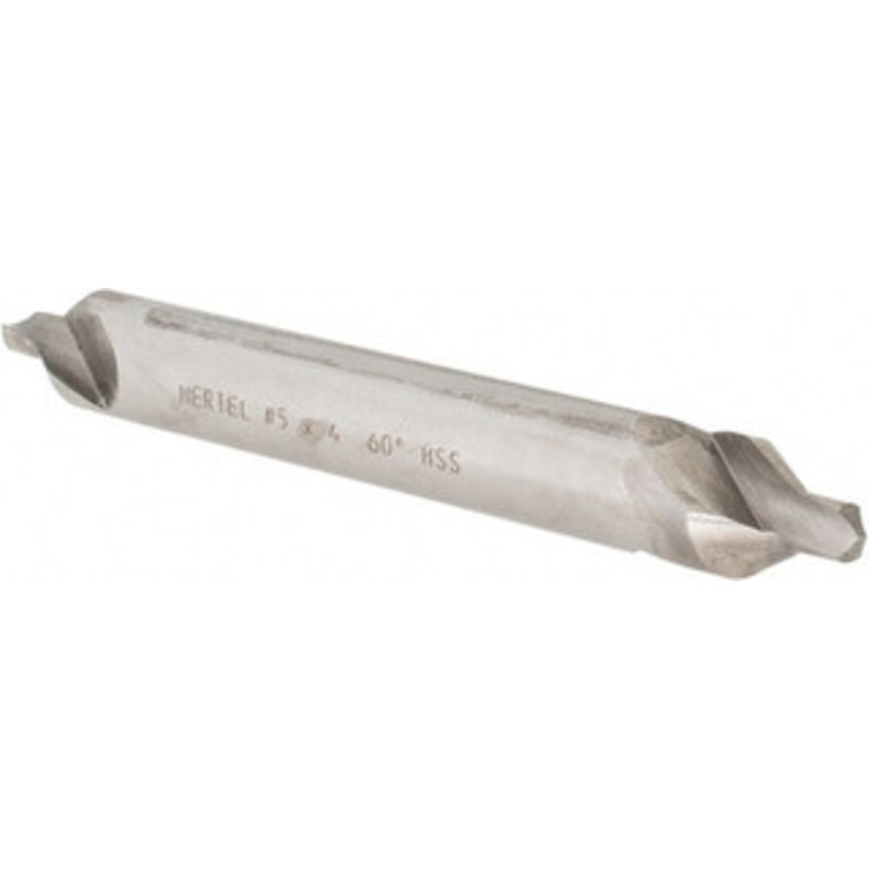 Hertel #5 60 7/16 Body Diam High Speed Steel Combo Drill & Countersink Bright Finish, 4 OAL, Double End, Plain Edge, 3/16 Drill Point Diam, 3/16 Drill Point Length H-81185050400 – 62788914