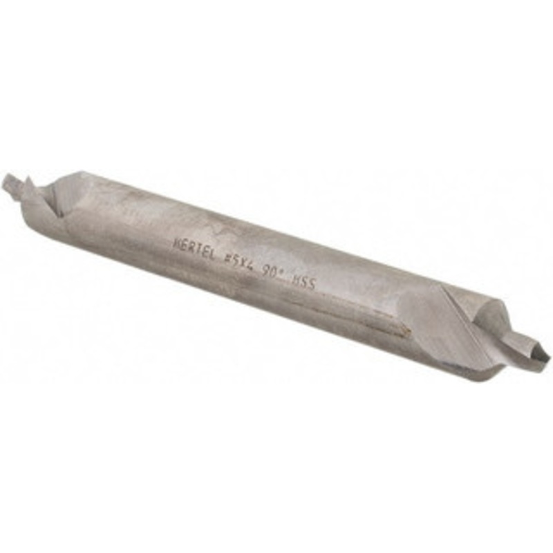 Hertel #5 90 7/16 Body Diam High Speed Steel Combo Drill & Countersink Bright Finish, 4 OAL, Double End, Plain Edge, 3/16 Drill Point Diam, 3/16 Drill Point Length H-81155L05040 – 62790134