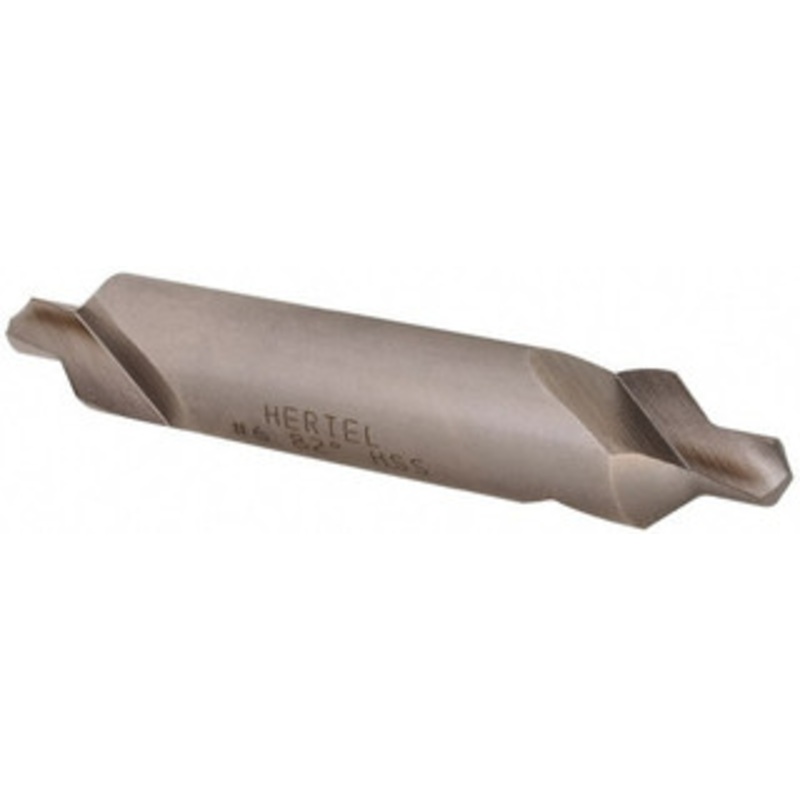 Hertel #6 82 1/2 Body Diam High Speed Steel Combo Drill & Countersink Bright Finish, 3 OAL, Double End, Plain Edge, 7/32 Drill Point Diam, 7/32 Drill Point Length H-81154060000 – 62789862