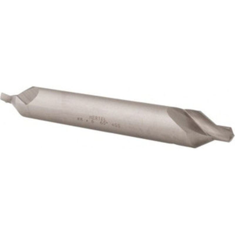 Hertel #8 60 5/8 Body Diam High Speed Steel Combo Drill & Countersink Bright Finish, 6 OAL, Double End, Plain Edge, 5/16 Drill Point Diam, 5/16 Drill Point Length H-81185080600 – 62789714