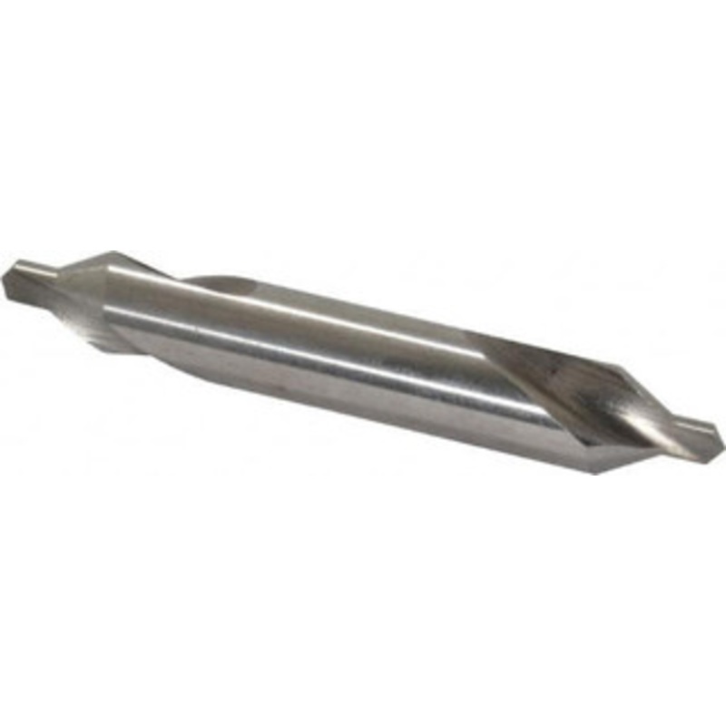 Cleveland Twist Drill #4 60 5/16 Body Diam High Speed Steel Combo Drill & Countersink Bright Finish, 2-1/8 OAL, Double End, RH Cut, Plain Edge, 1/8 Drill Point Diam, 1/8 Drill Point Length C46266 – 63769343