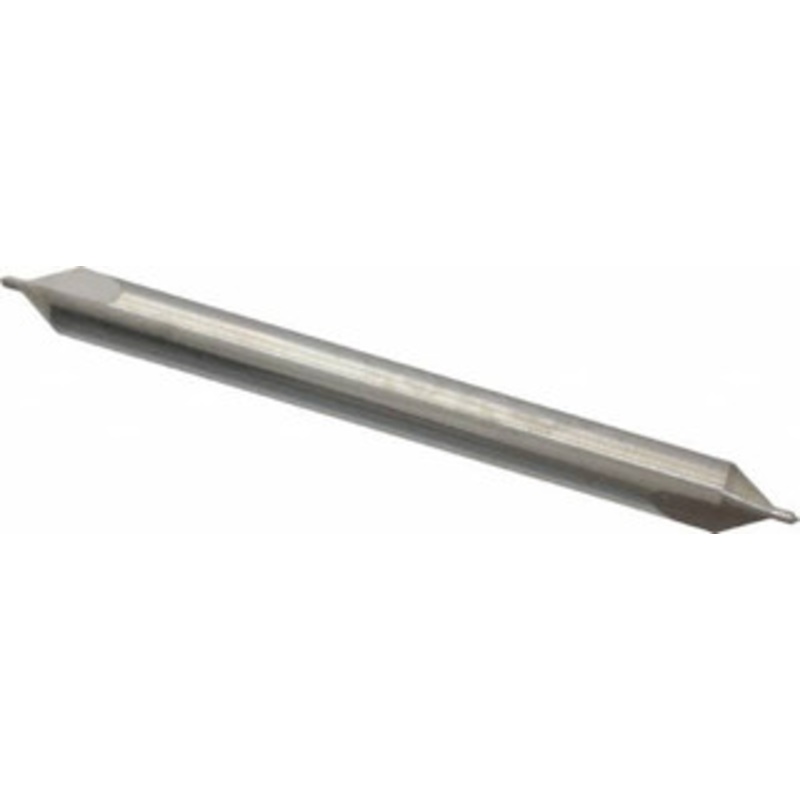 Hertel #0 60 1/8 Body Diam Solid Carbide Combo Drill & Countersink Bright Finish, 1-1/4 OAL, Double End, RH Cut, Plain Edge, 1/32 Drill Point Diam, 1/32 Drill Point Length 300-001002 – 74148602
