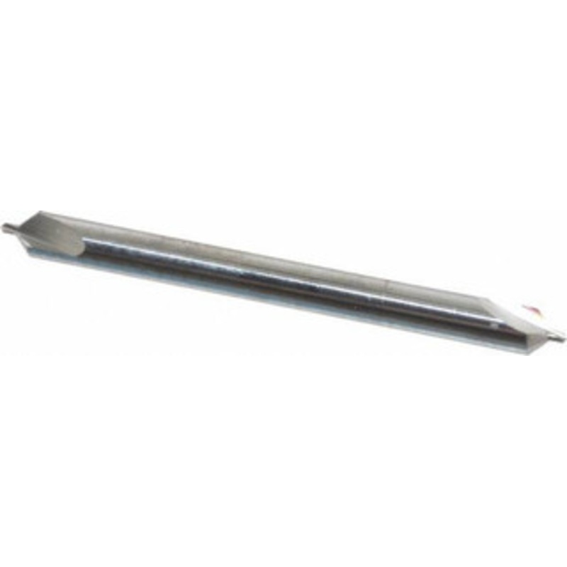 Hertel #0 90 1/8 Body Diam Solid Carbide Combo Drill & Countersink Bright Finish, 1-1/2 OAL, Double End, RH Cut, Plain Edge, 1/32 Drill Point Diam, 1/32 Drill Point Length 300-003002 – 59360602