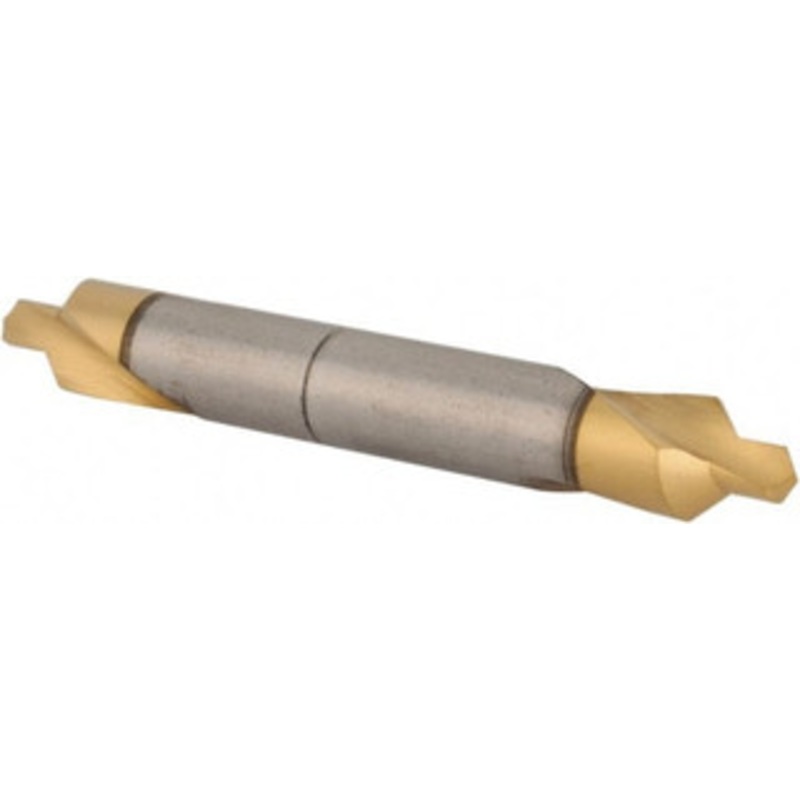 Hertel #3 90 1/4 Body Diam High Speed Steel Combo Drill & Countersink TiN Finish, 2 OAL, Double End, Plain Edge, 7/64 Drill Point Diam, 7/64 Drill Point Length 10390-TIN-HRT – 62789987