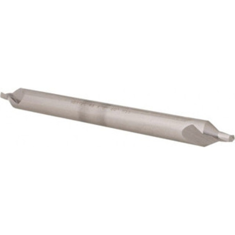 Hertel #6 60 1/2 Body Diam High Speed Steel Combo Drill & Countersink Bright Finish, 6 OAL, Double End, Plain Edge, 7/32 Drill Point Diam, 7/32 Drill Point Length H-81185060600 – 62788997