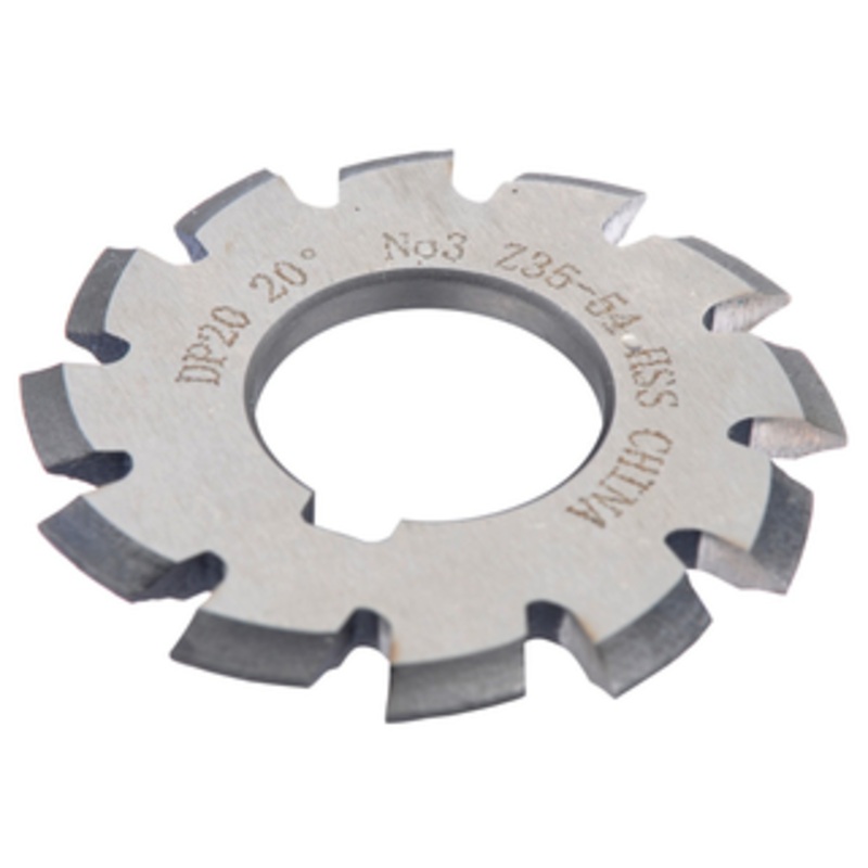 Precise 20 Pressure Angle #3 Involute Gear Cutter, 2-3/8 Diameter, 20 Pitch, 1 Arbor Hole – 2040-2137