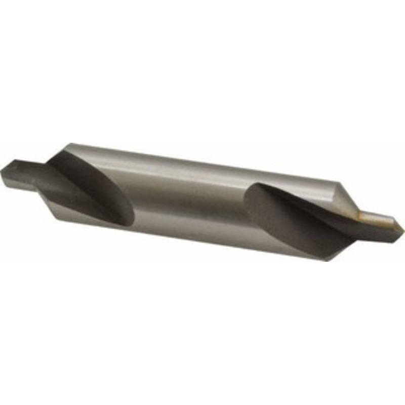Value Collection #7 90 5/8 Body Diam High Speed Steel Combo Drill & Countersink Bright Finish, 3-1/4 OAL, Double End, RH Cut, Plain Edge, 1/4 Drill Point Diam, 1/4 Drill Point Length 1564000070000X0 – 01037076