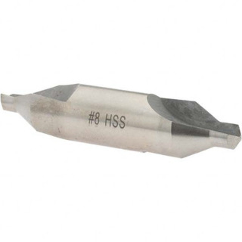 Value Collection #8 60 3/4 Body Diam High Speed Steel Combo Drill & Countersink 3-1/2 OAL, Double End, Plain Edge, 5/16 Drill Point Diam, 5/16 Drill Point Length -22269-8 – 45660685