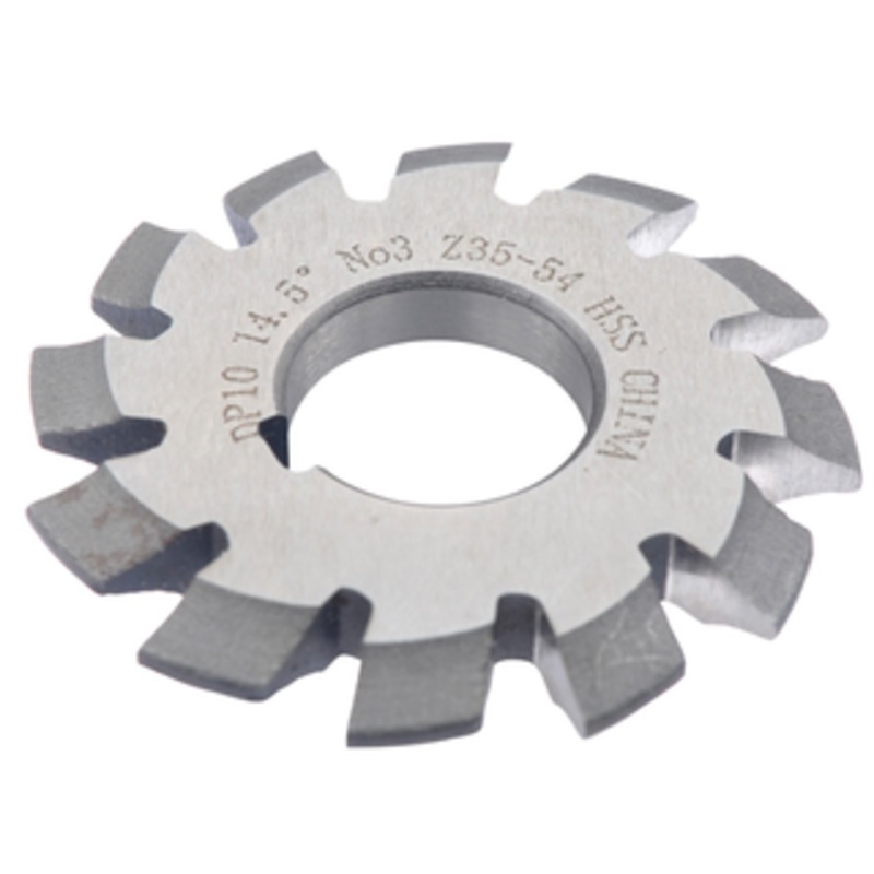 Precise 14.5 Pressure Angle #3 Involute Gear Cutter, 2-3/4 Diameter, 10 Pitch, 1 Arbor Hole – 2041-1038