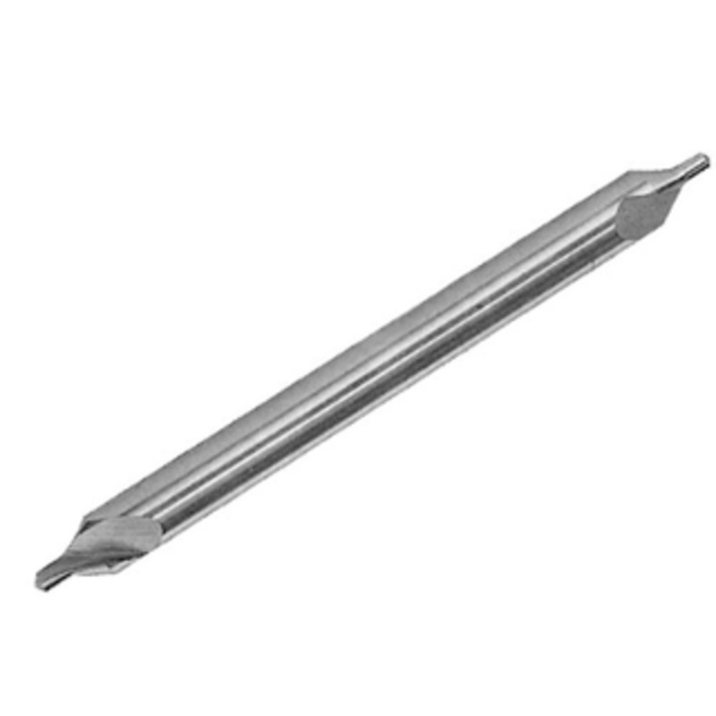Precise 60 Degree H.S.S. Long Center Drill & Countersink,  #1 Size, 3/64 Drill Diameter, 4 OAL – 5000-0025